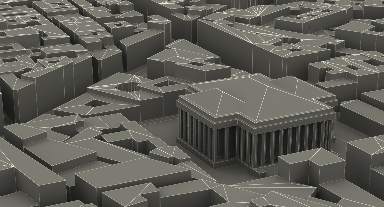 3D City District model