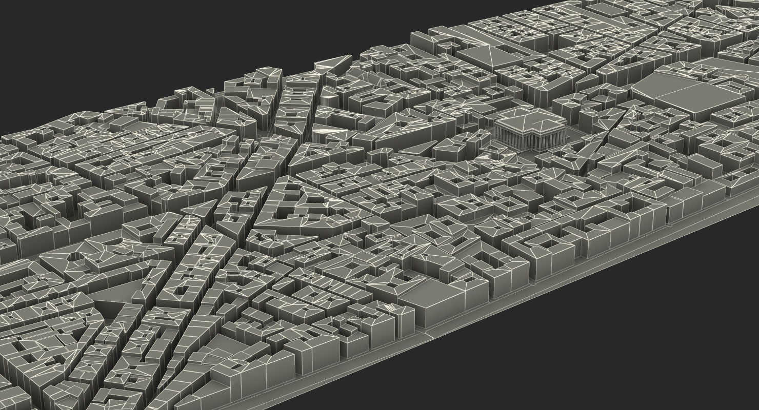 3D City District model