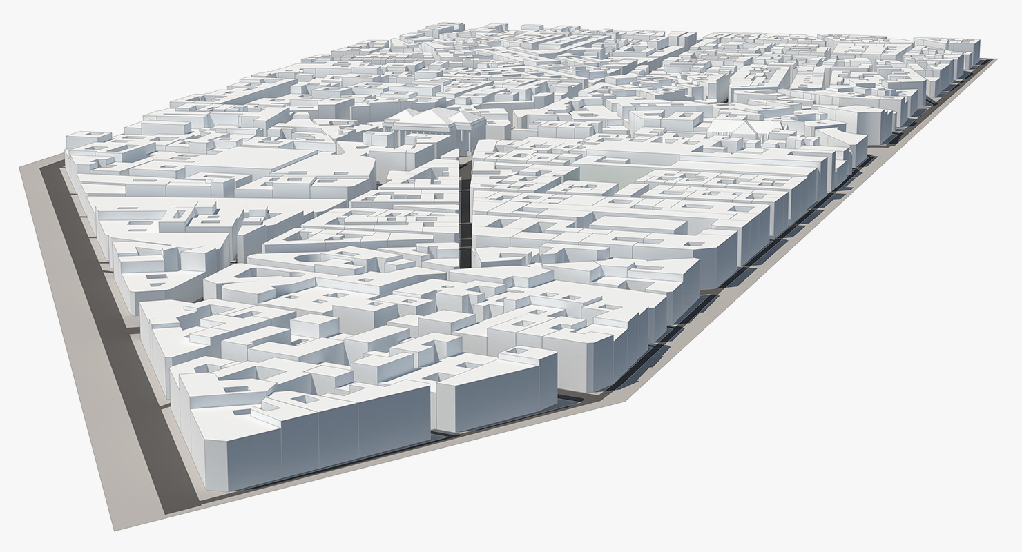 3D City District model