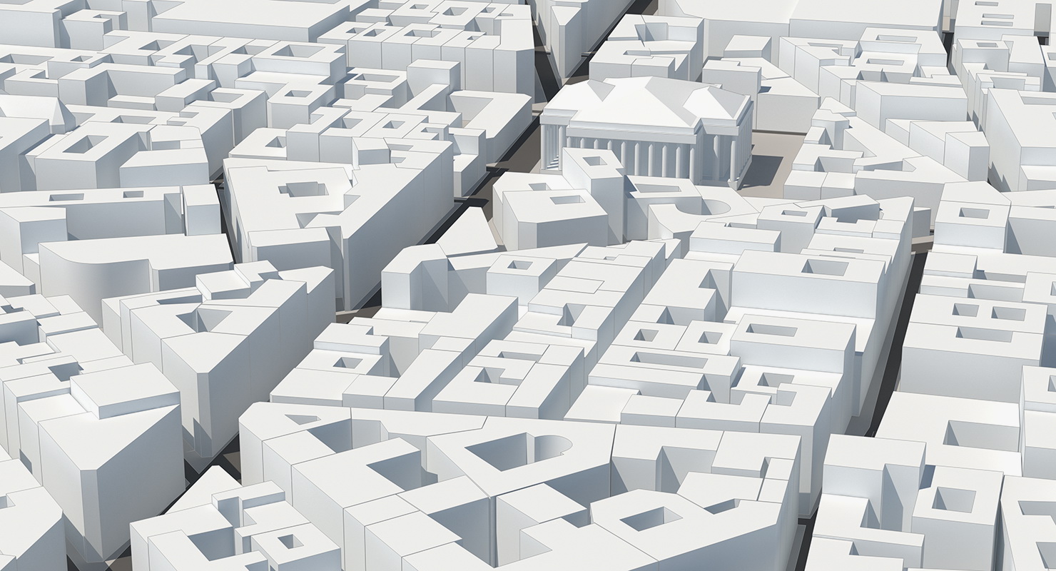 3D City District model