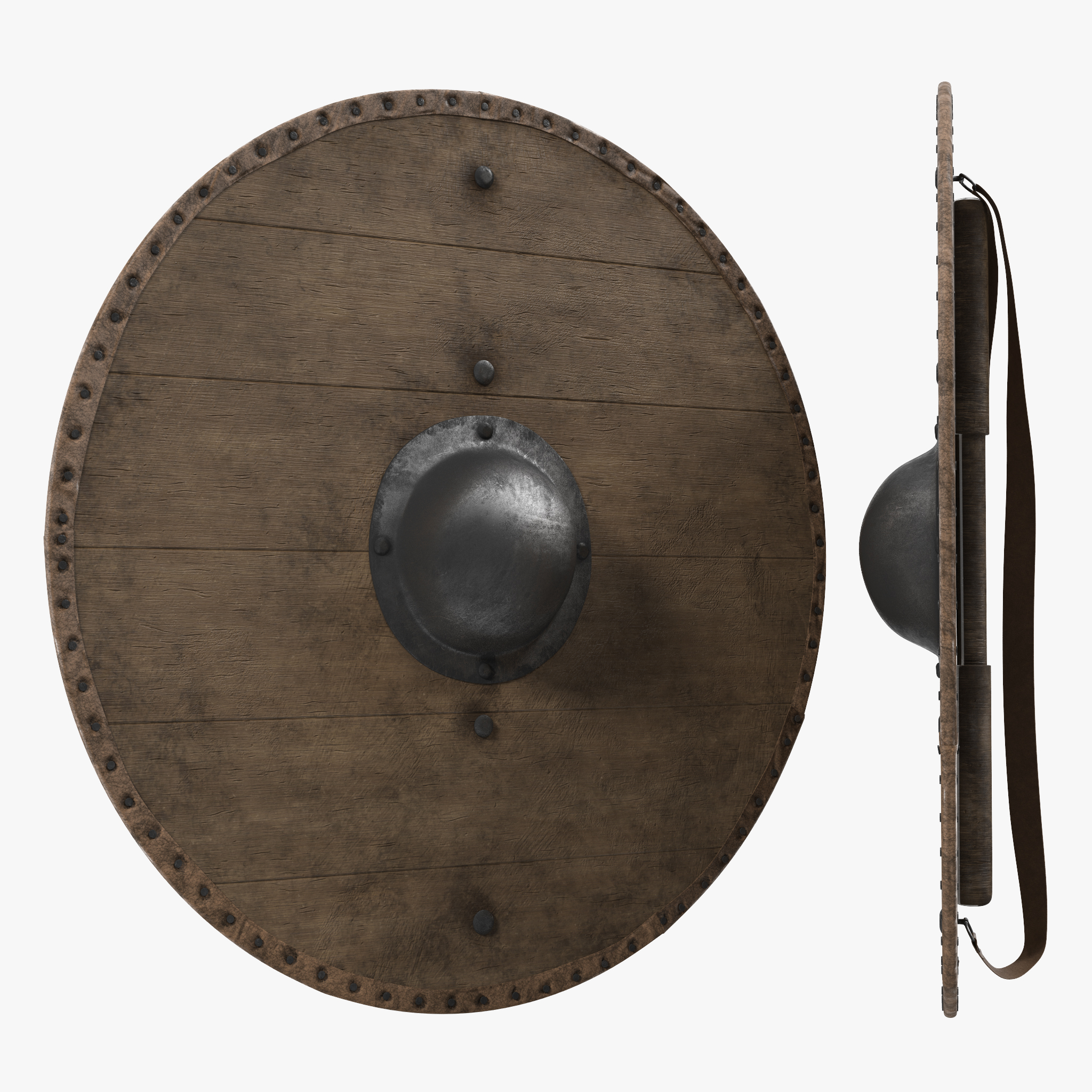 Medieval Round Wooden Shield, view 5