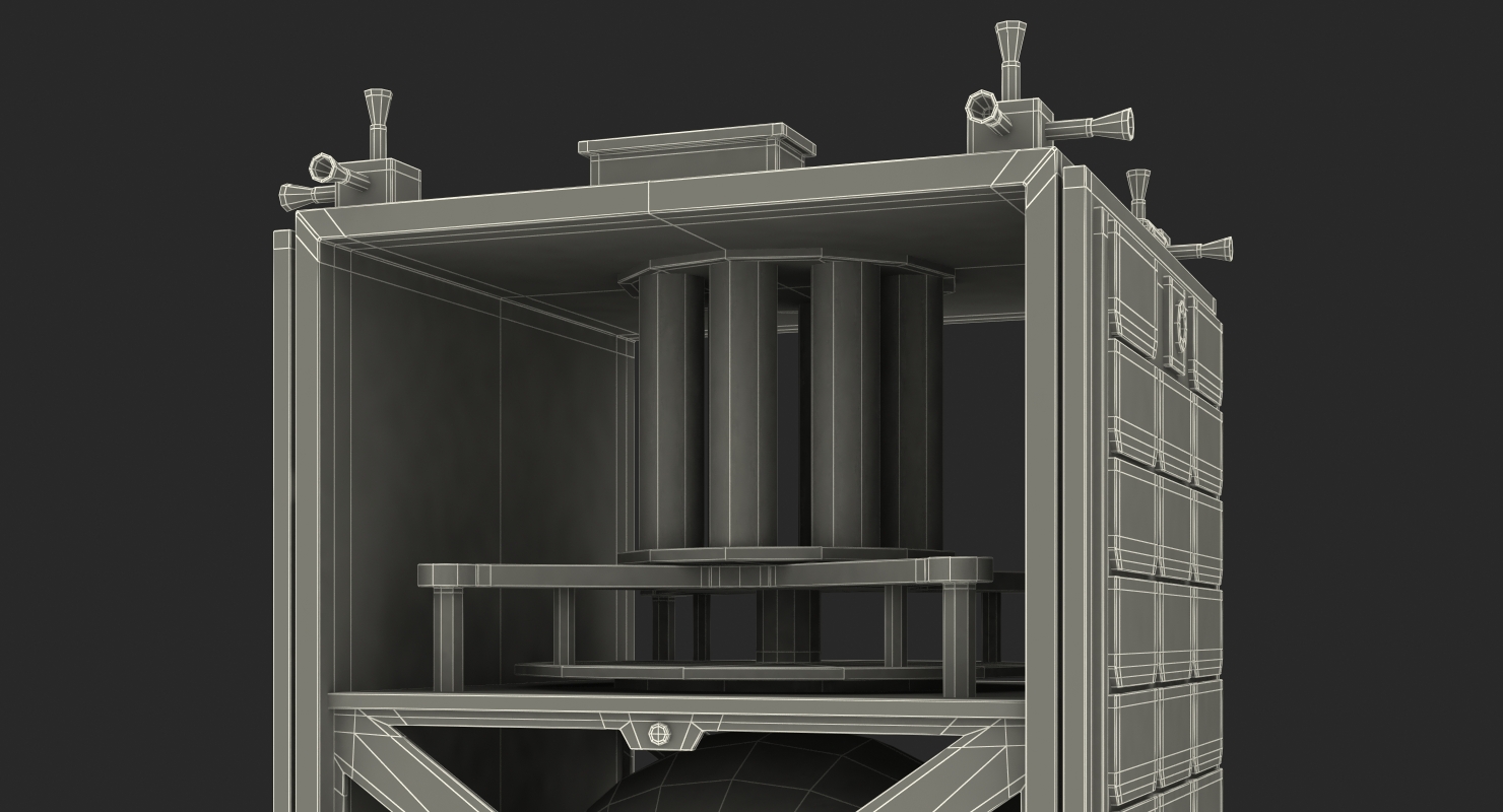 3D Satellite with Collapsed Panels