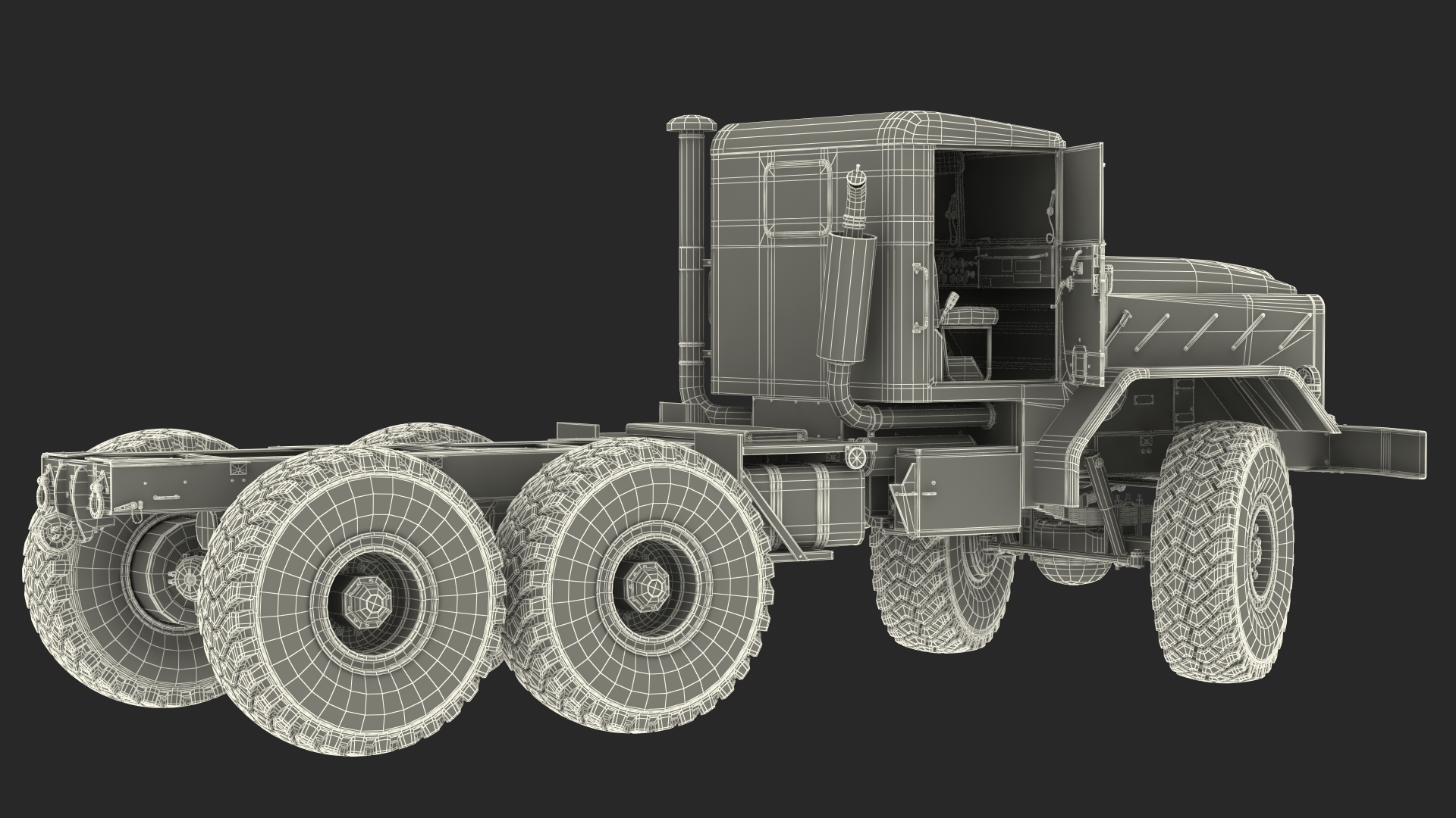 M939 Military Truck Light Rigged 3D