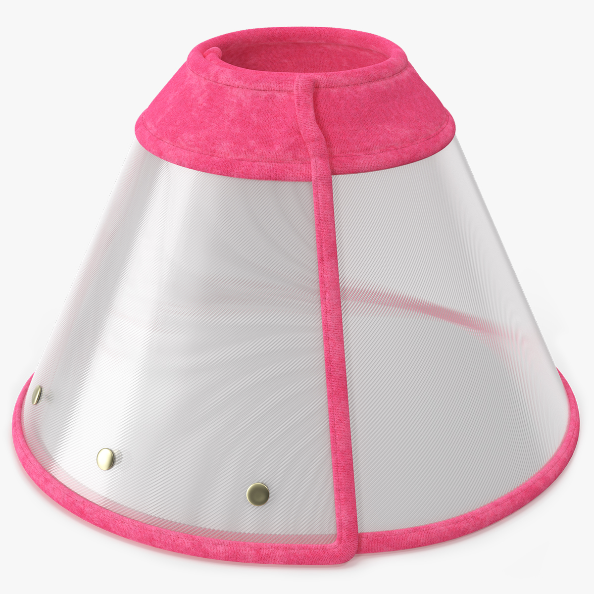 Pet Recovery Cone Pink Fur