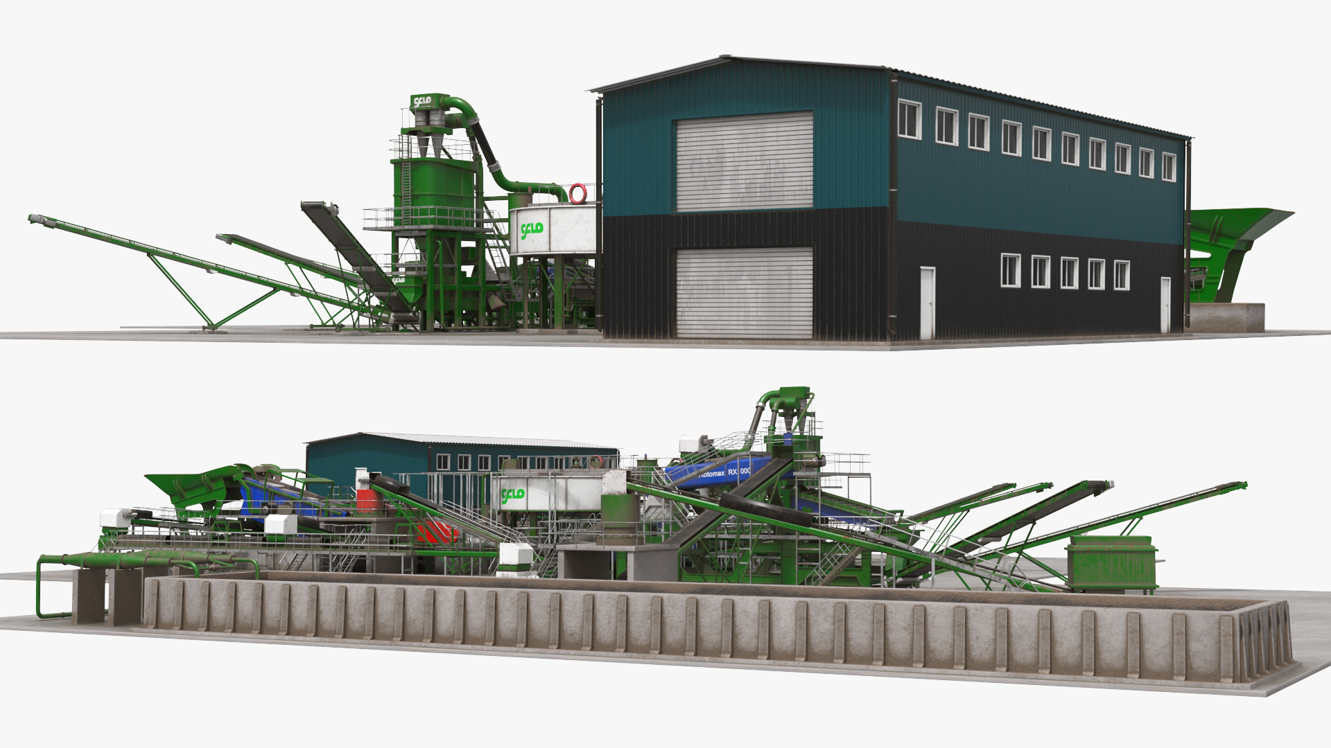 CFLO Rotomax RX1000 Recycling Plant