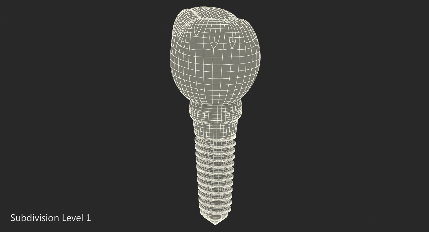 3D model Tooth Dental Implant