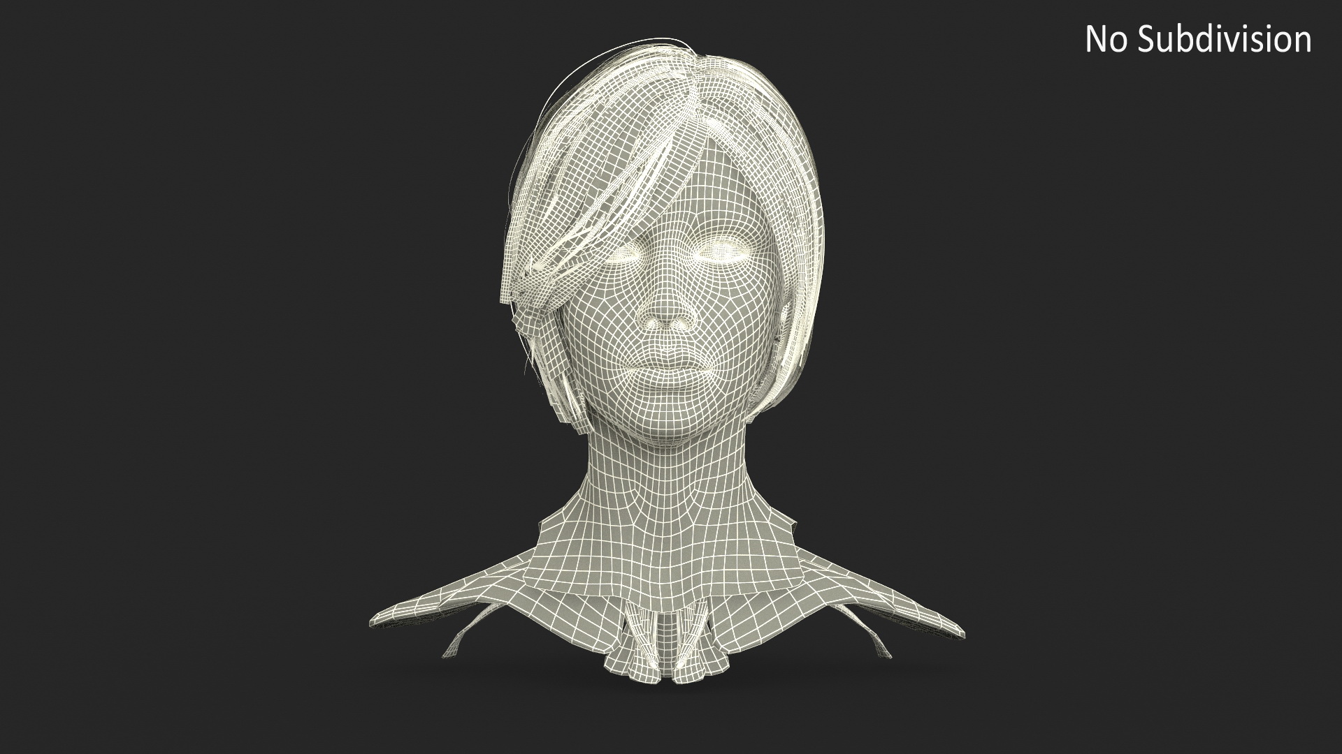 Female Head Realistic Anatomy 3D model