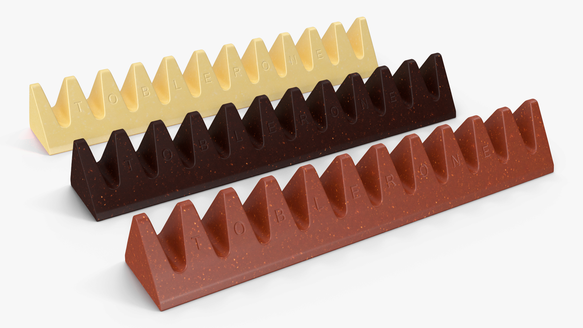 Toblerone Chocolate Bars 3D model