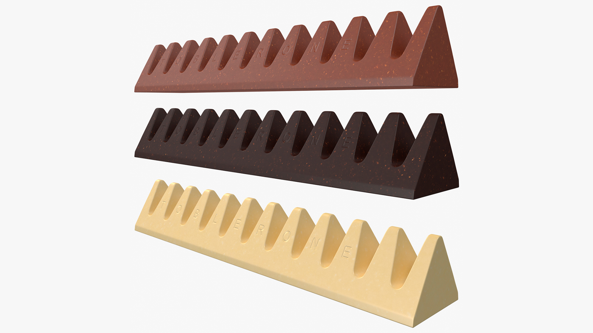 Toblerone Chocolate Bars 3D model