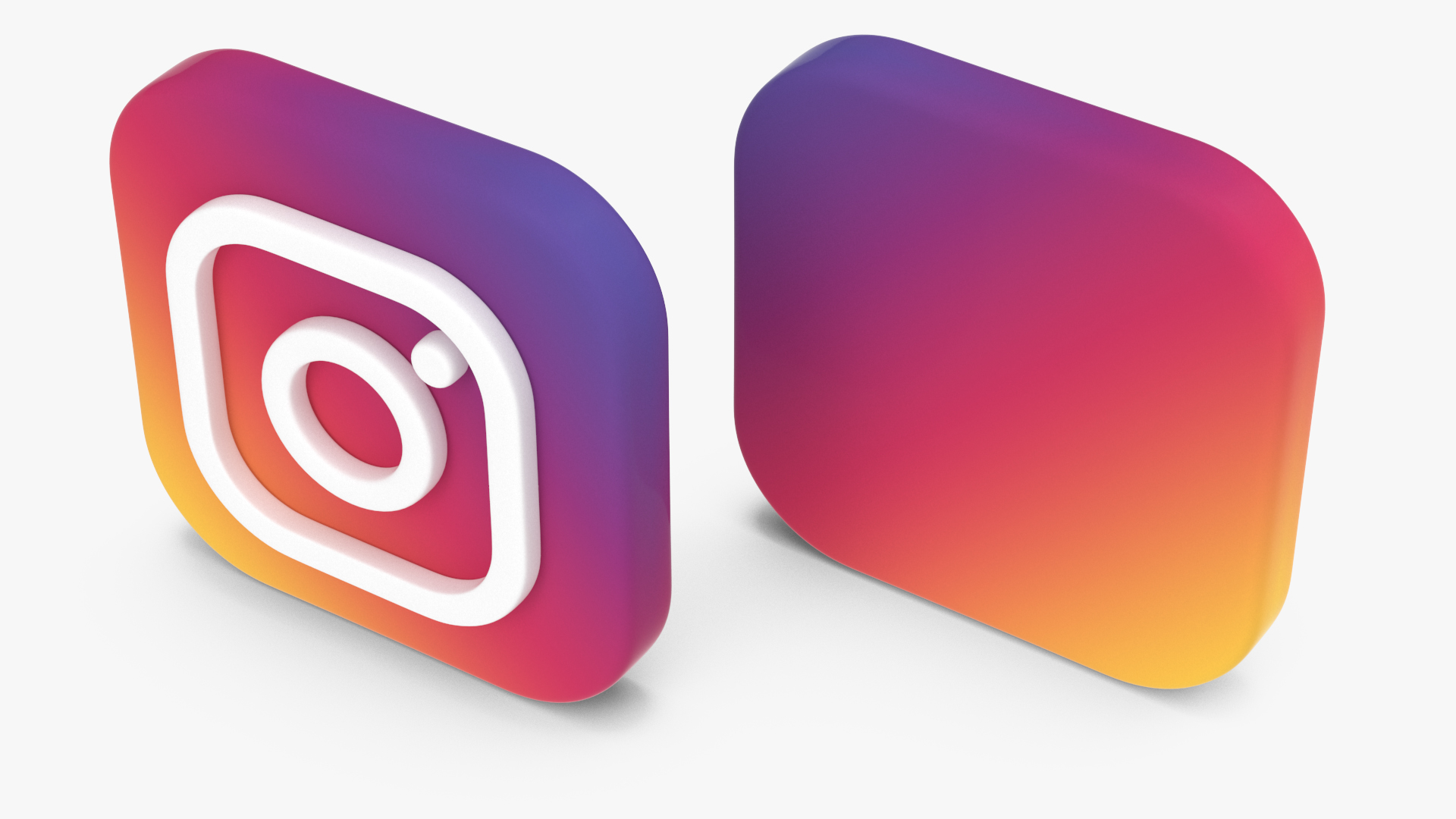 Instagram Social Media Icon 3D