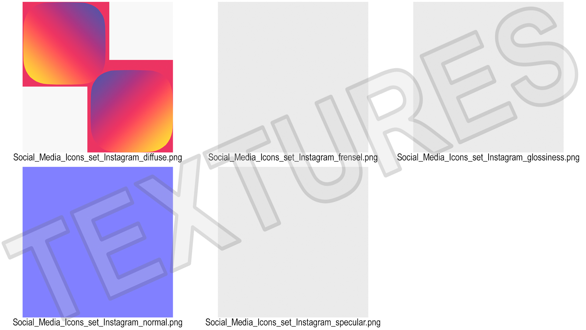 Instagram Social Media Icon 3D