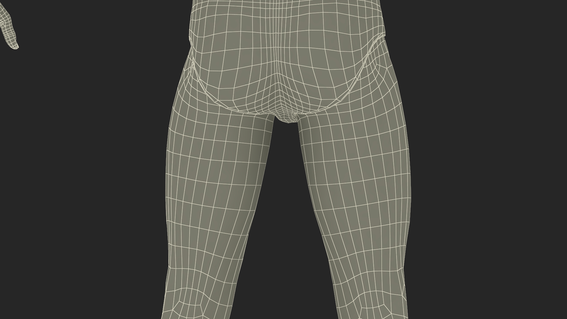 3D Fit Male Human Figure A-pose model