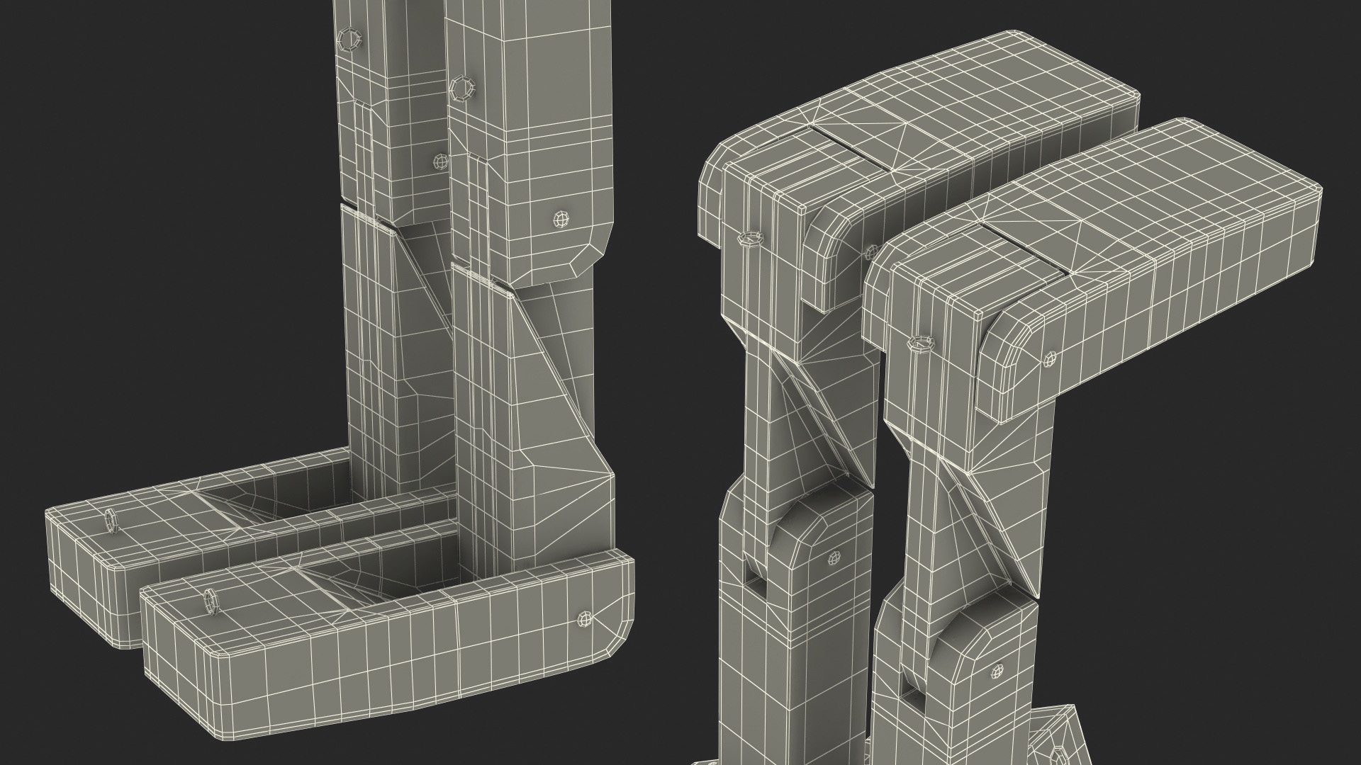 3D Dirty Wood Character Shows
