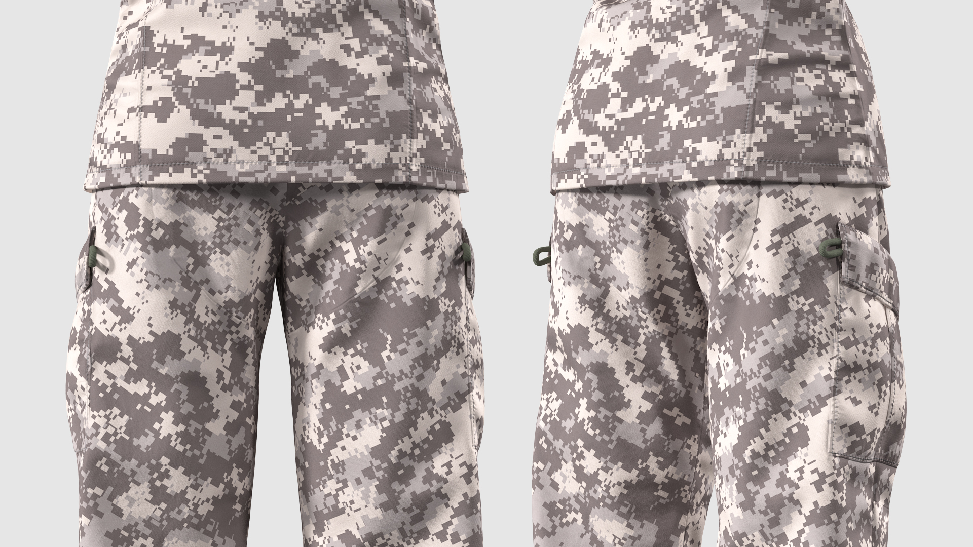 Black Female Soldier ACU Neutral Pose 3D