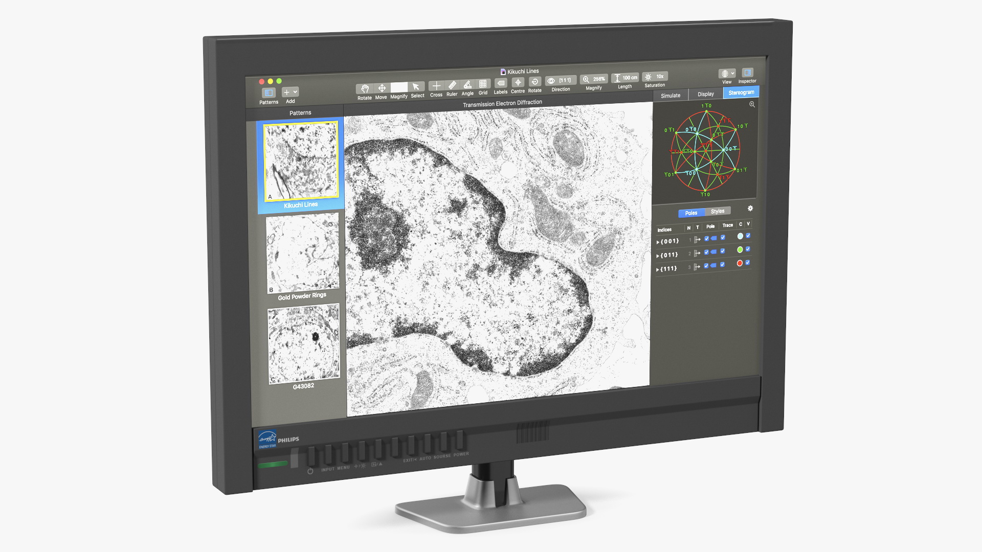 Electron Microscope Monitor 3D