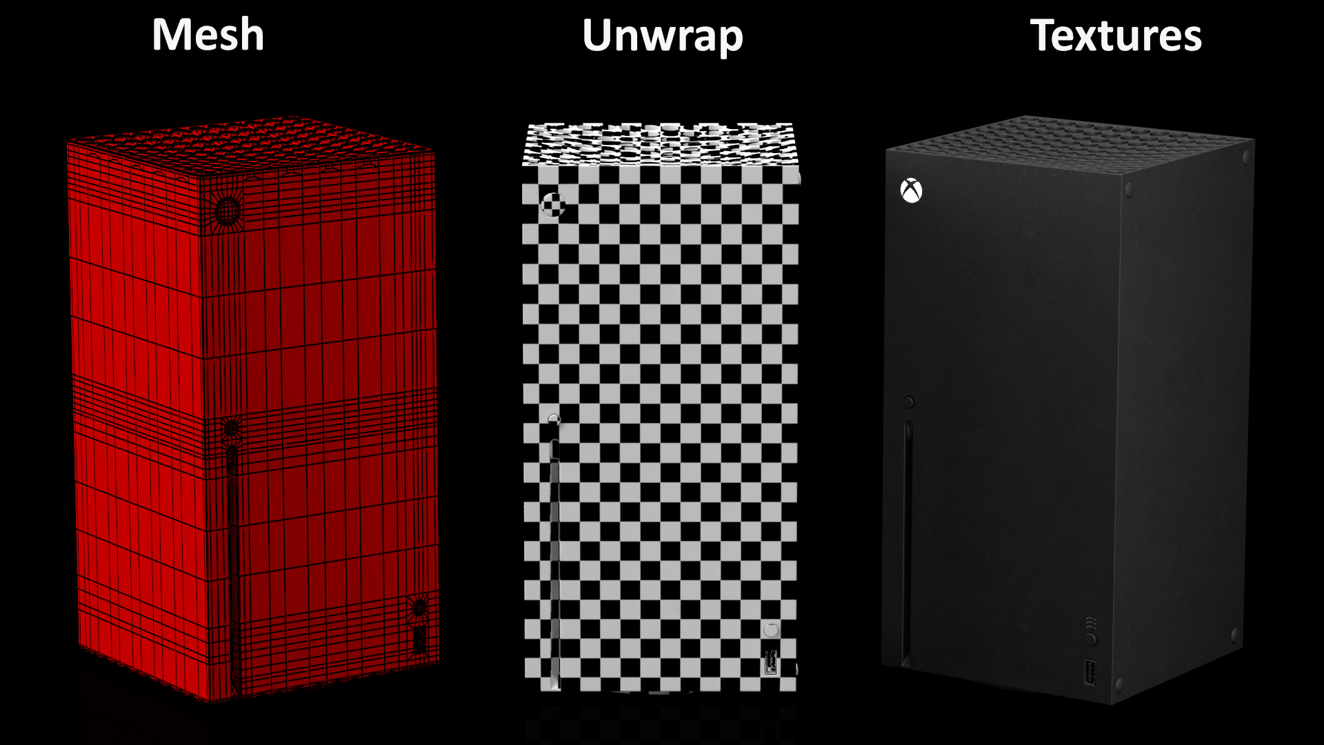 3D Xbox Series X Game Console