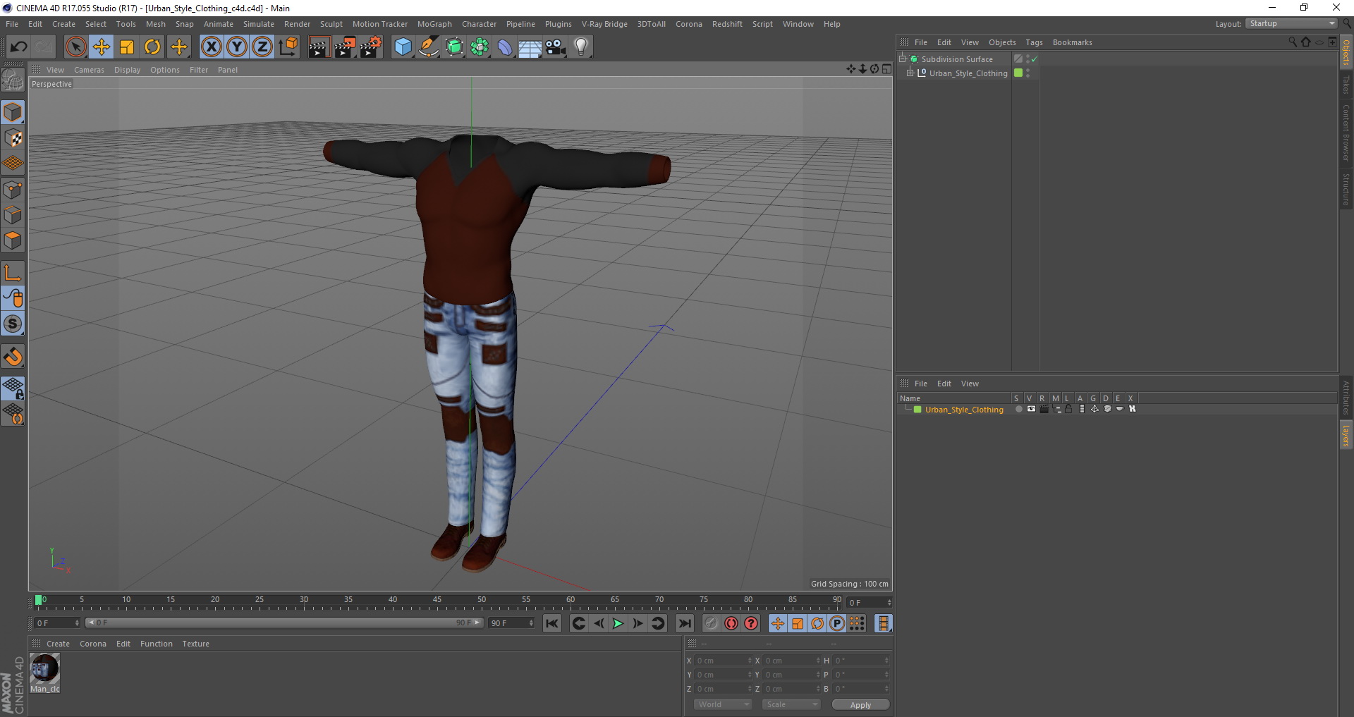 3D model Urban Style Clothing
