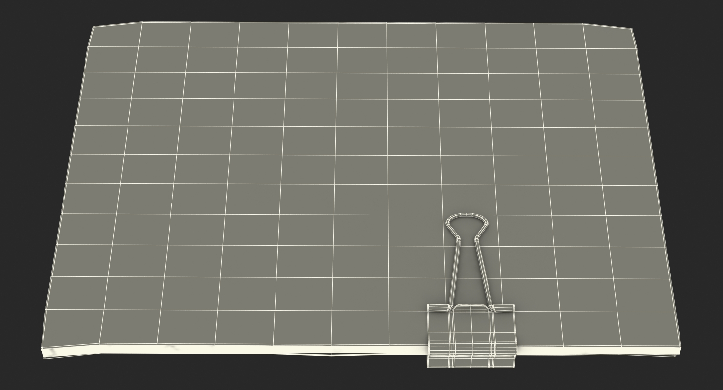 3D Binder Clip A4 Sheets