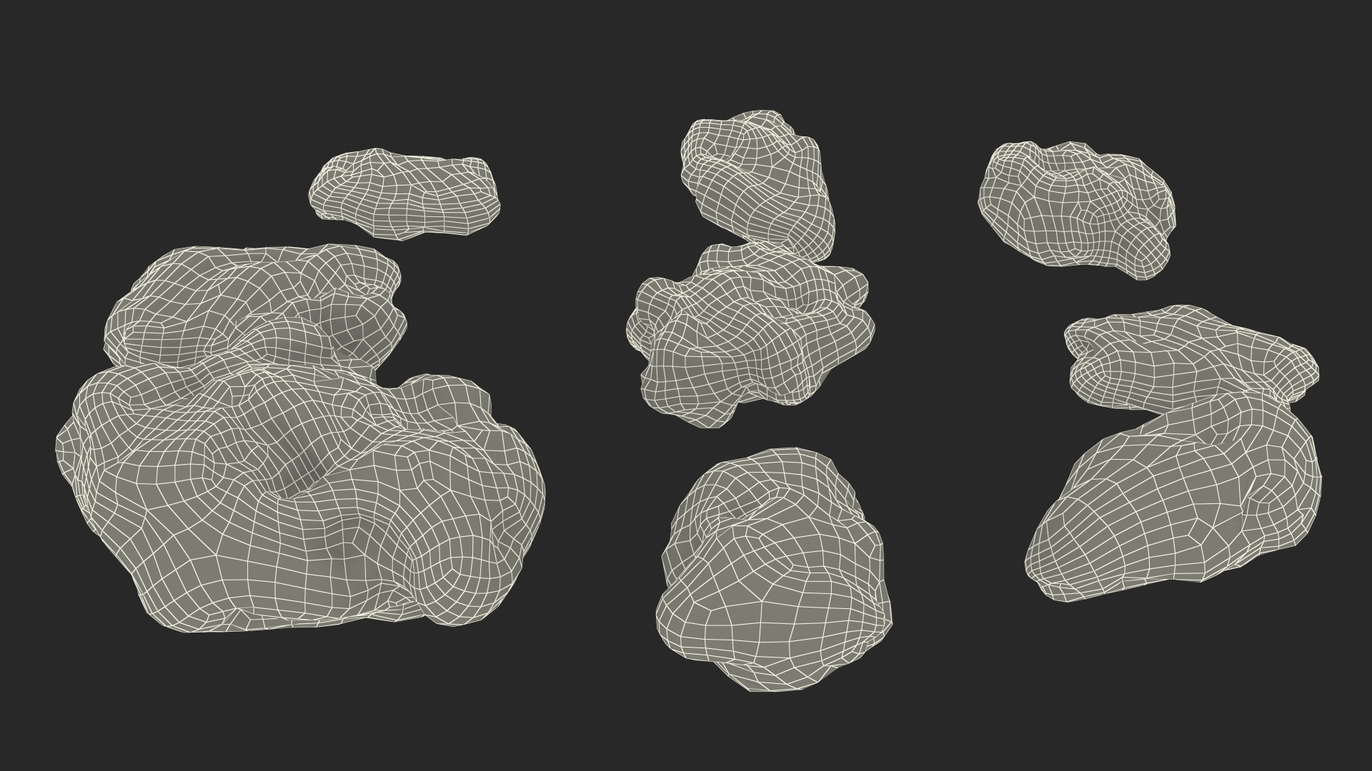 3D Metallic Minerals Copper Set model