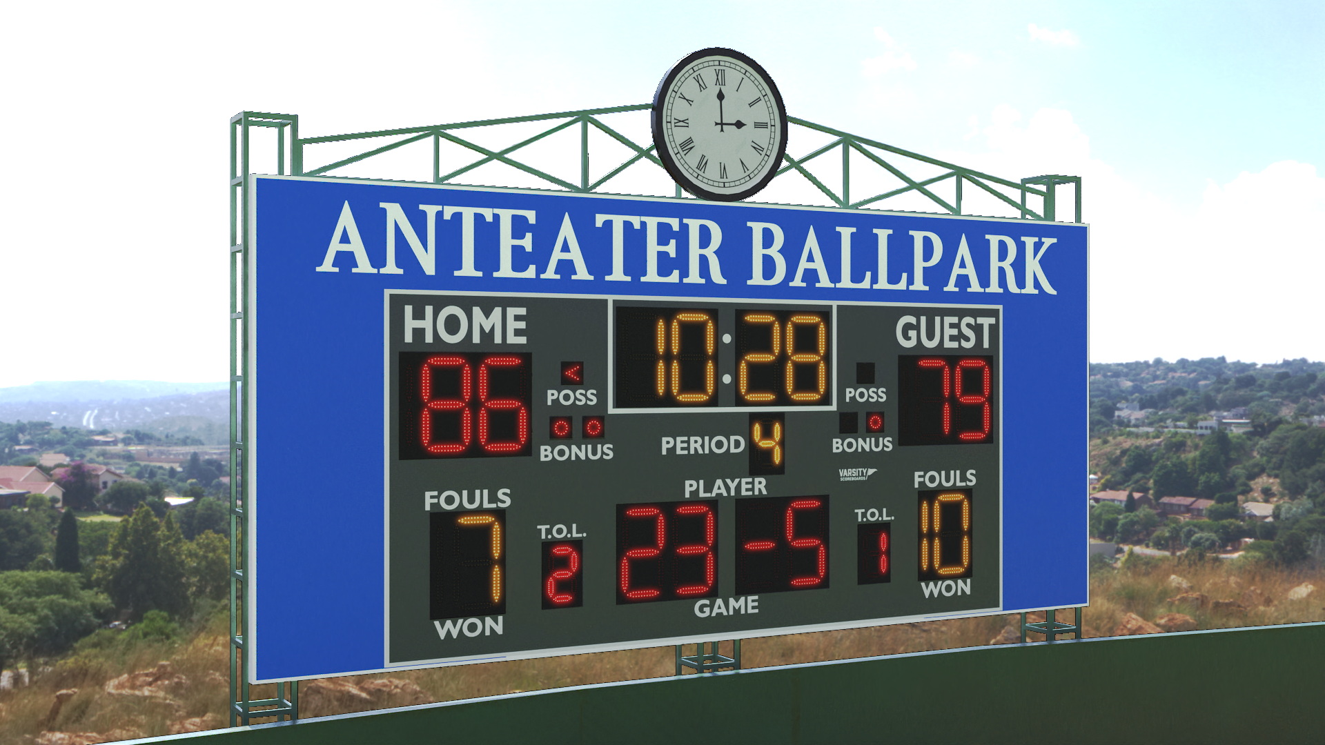 University Baseball Stadium 3D