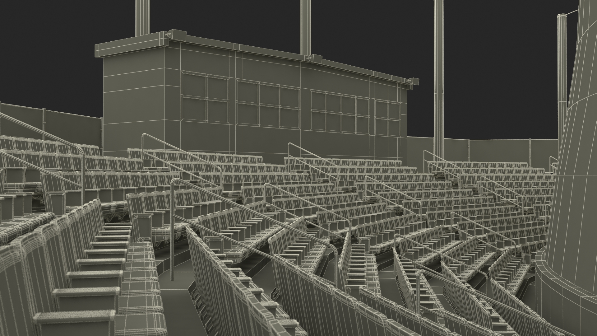 University Baseball Stadium 3D