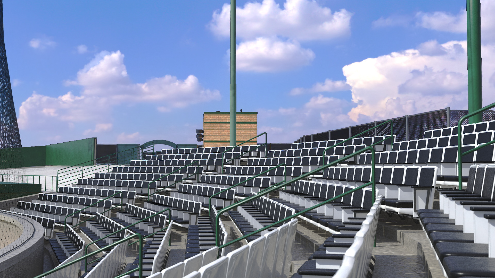 University Baseball Stadium 3D