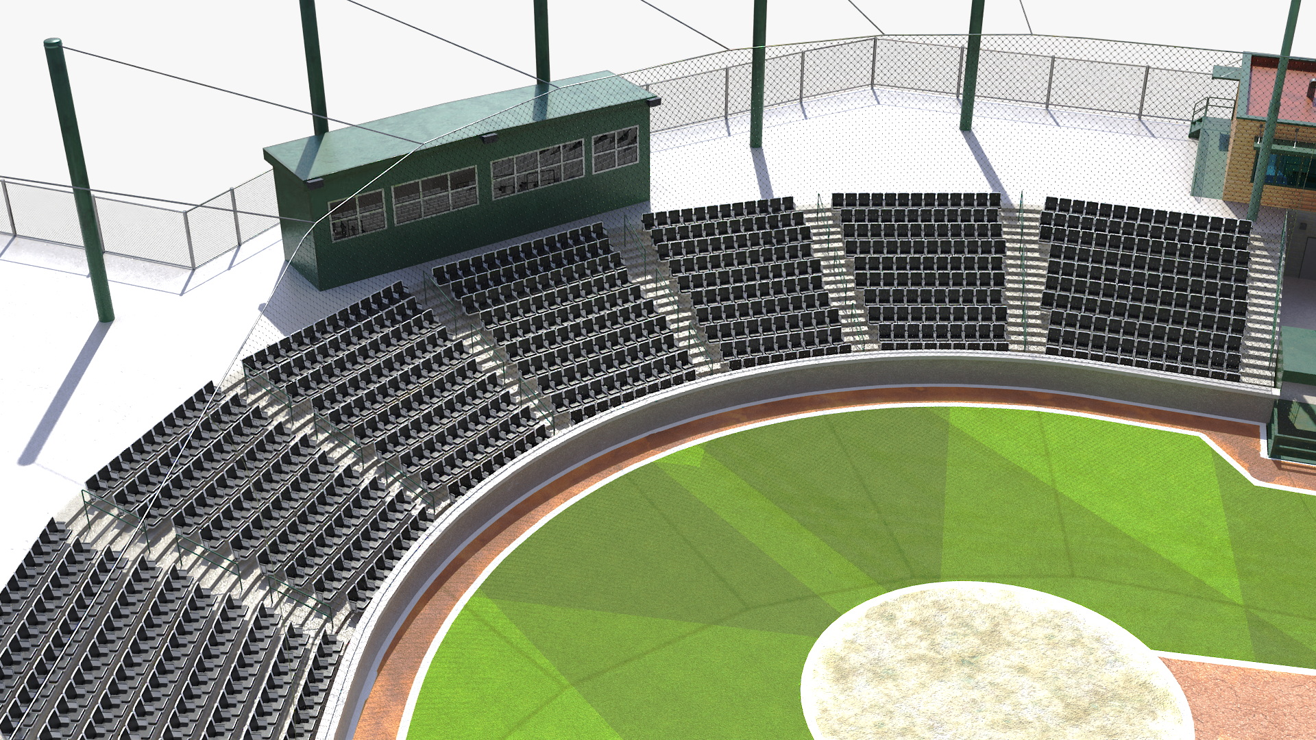 University Baseball Stadium 3D