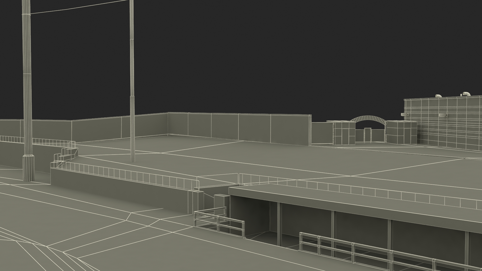 University Baseball Stadium 3D
