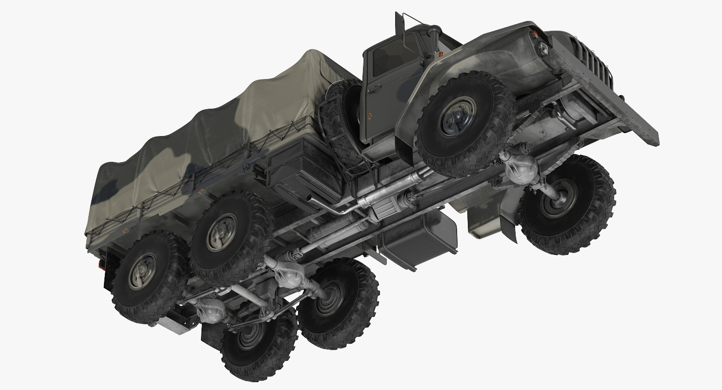 Military Truck URAL 4320 Russian 3D