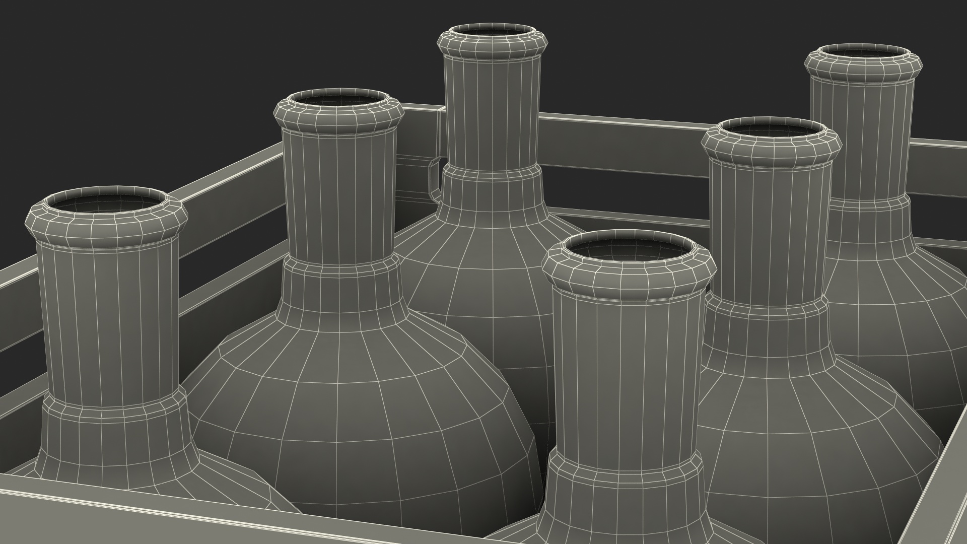 3D Stacking Crate With Flasks
