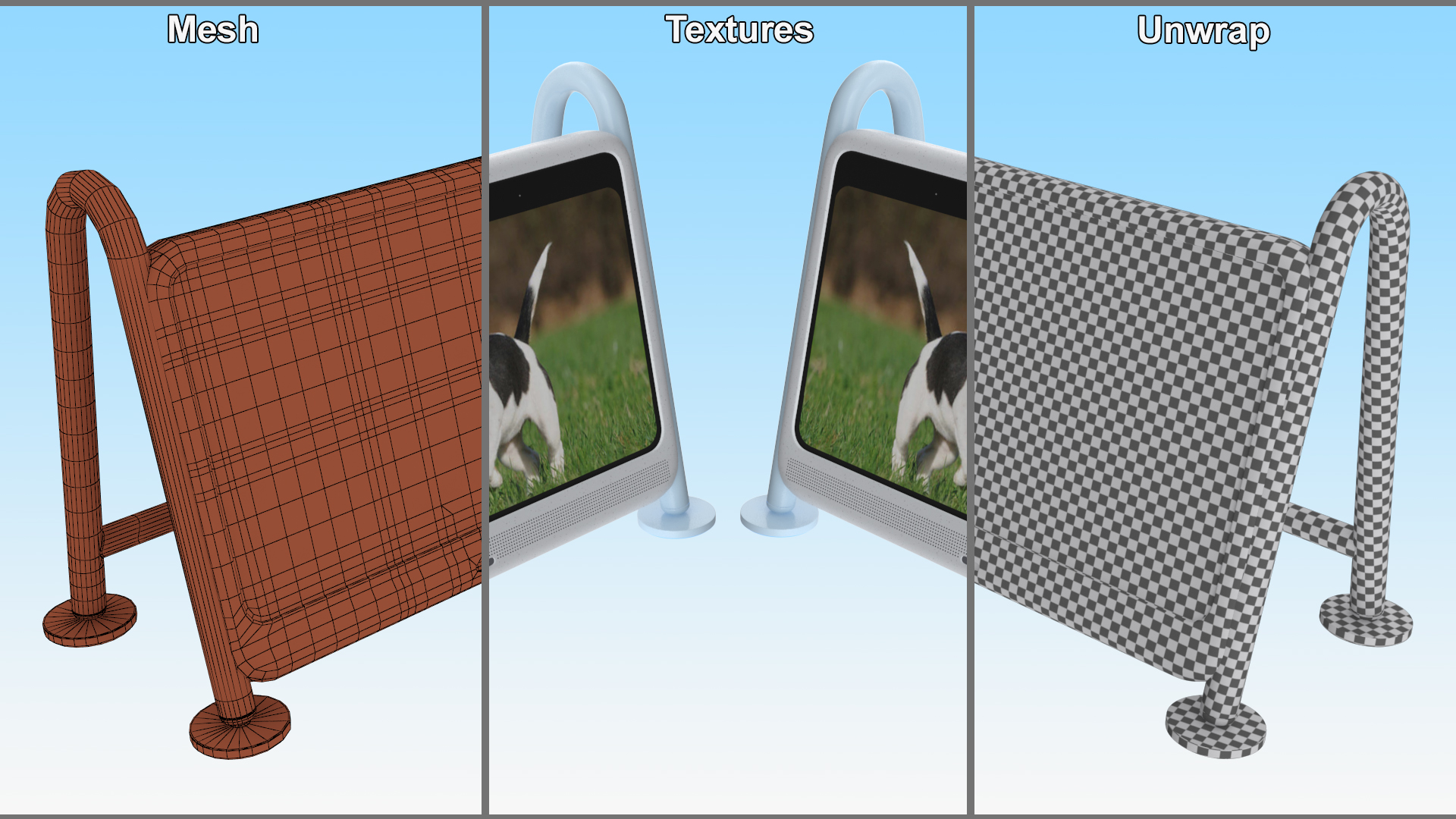 3D Dogsplay TV Video Device On State model