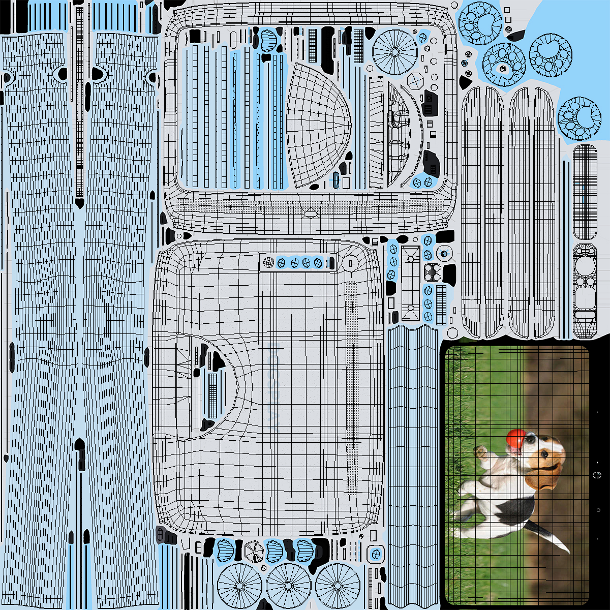 3D Dogsplay TV Video Device On State model