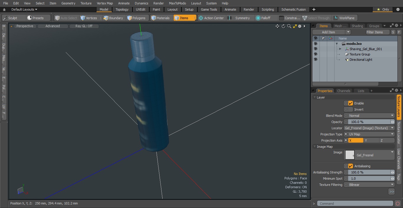 3D Shaving Gel Blue