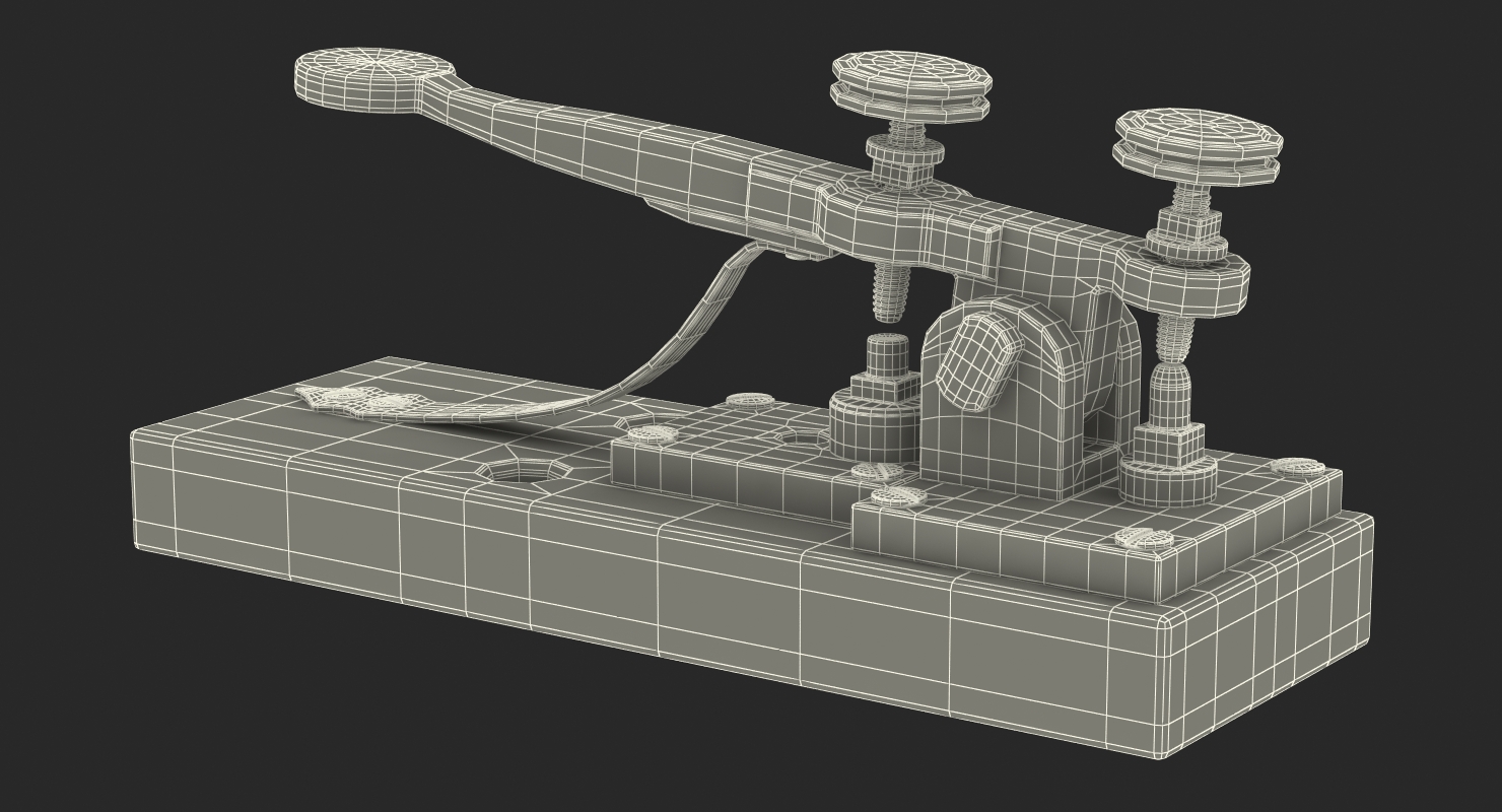Vintage Telegraph Device 3D model