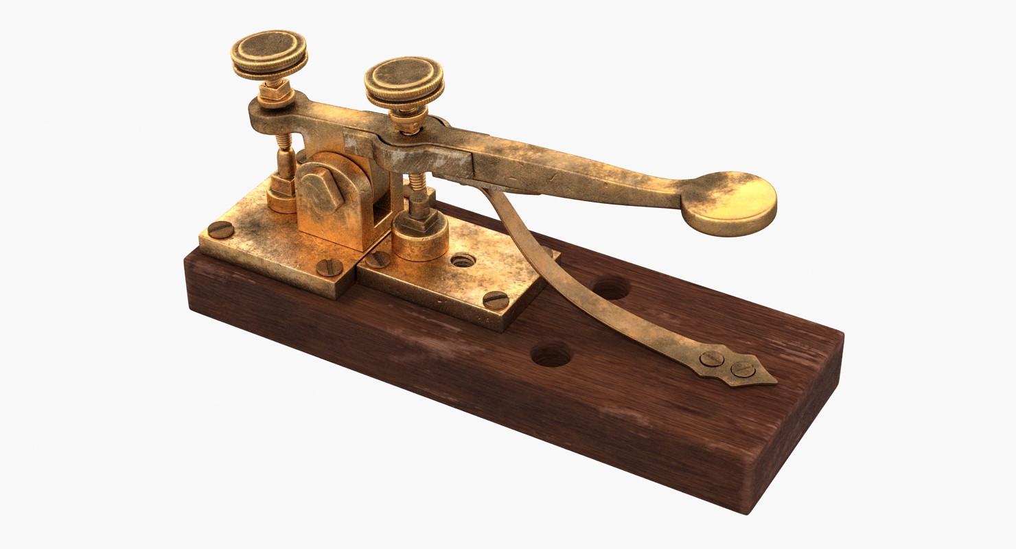Vintage Telegraph Device 3D model