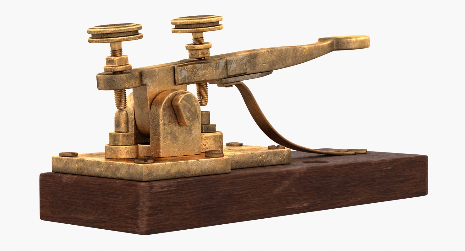 Vintage Telegraph Device 3D model