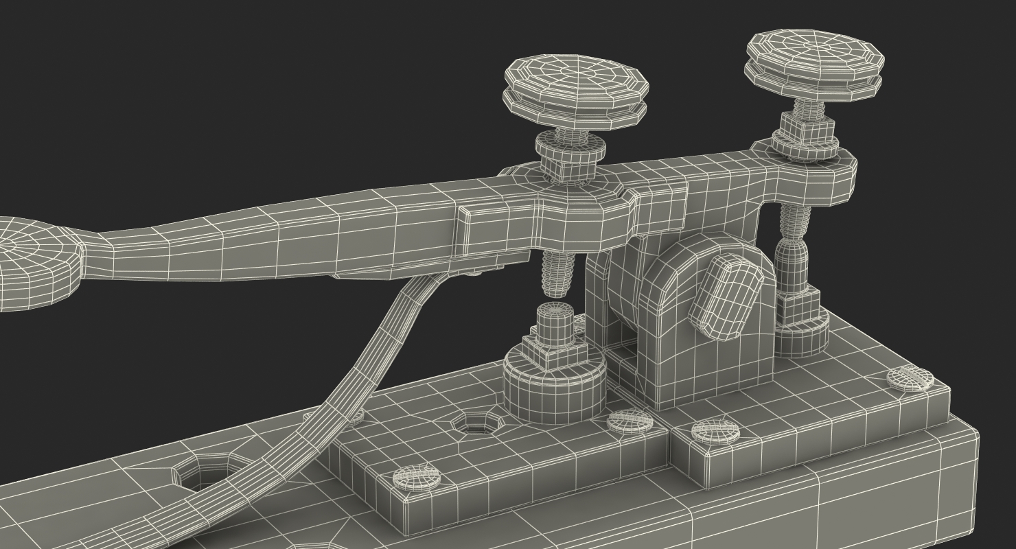 Vintage Telegraph Device 3D model