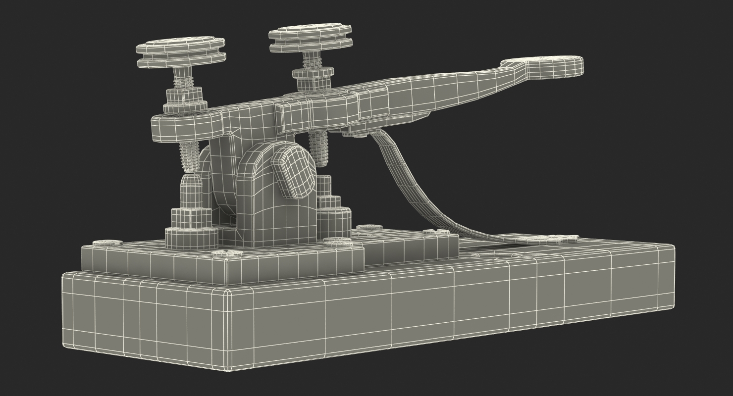 Vintage Telegraph Device 3D model
