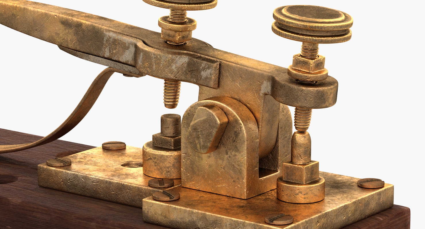 Vintage Telegraph Device 3D model