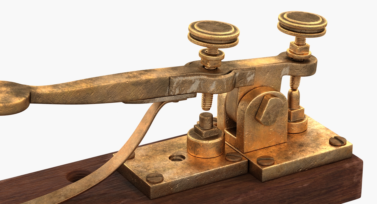 Vintage Telegraph Device 3D model