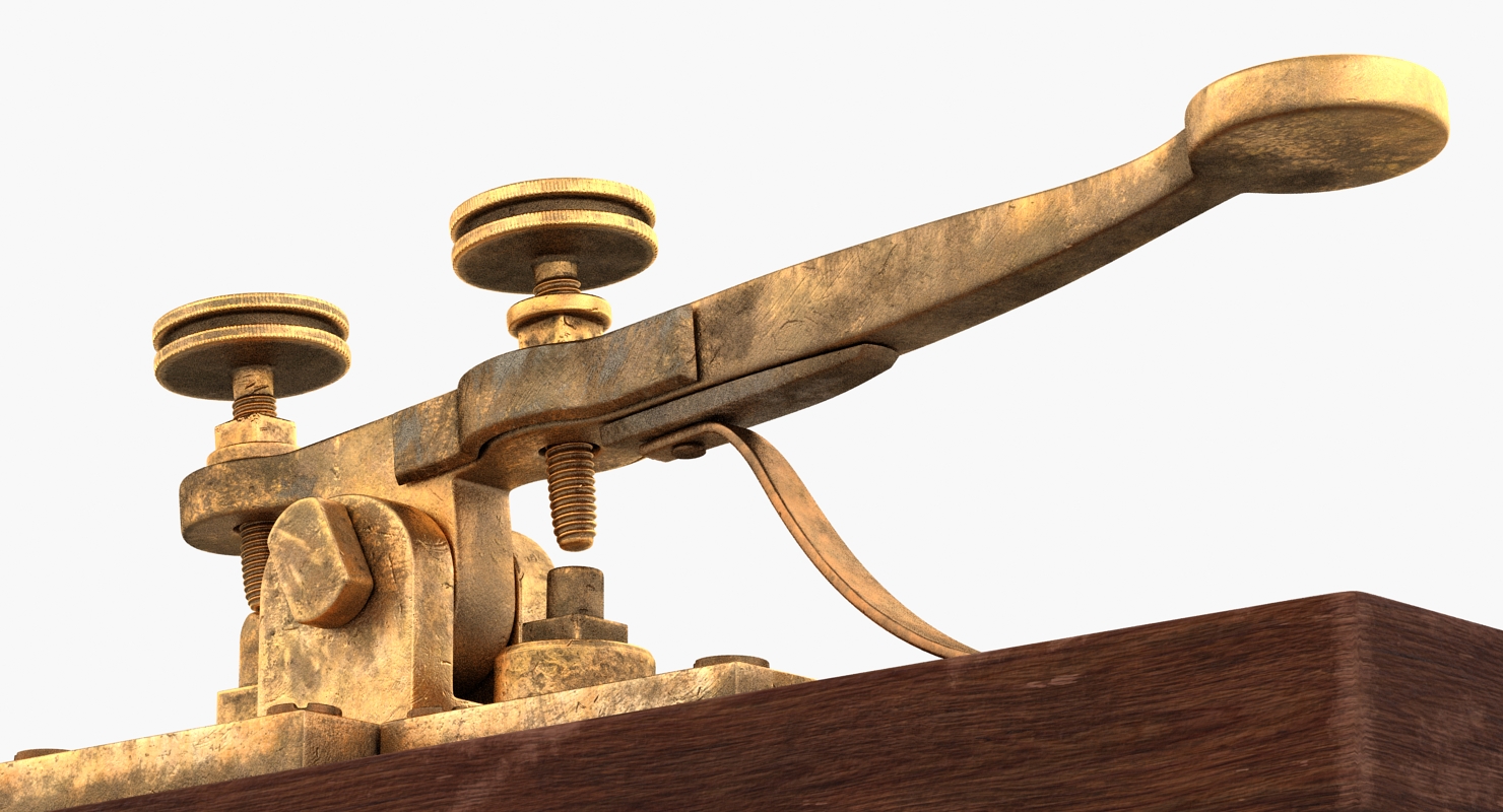 Vintage Telegraph Device 3D model