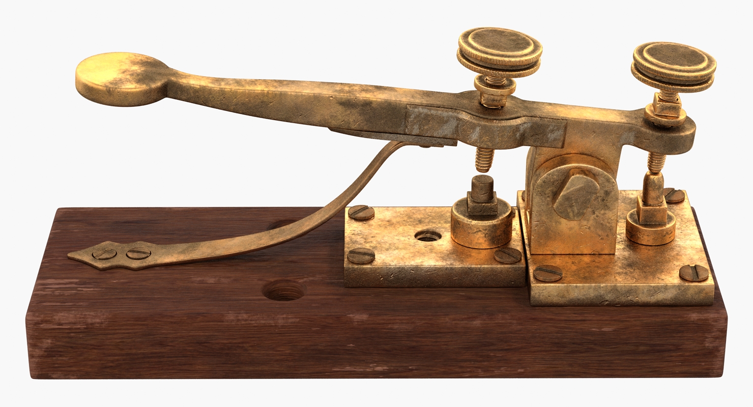 Vintage Telegraph Device 3D model