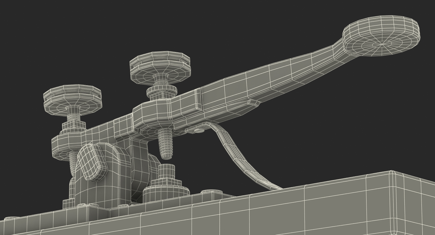 Vintage Telegraph Device 3D model