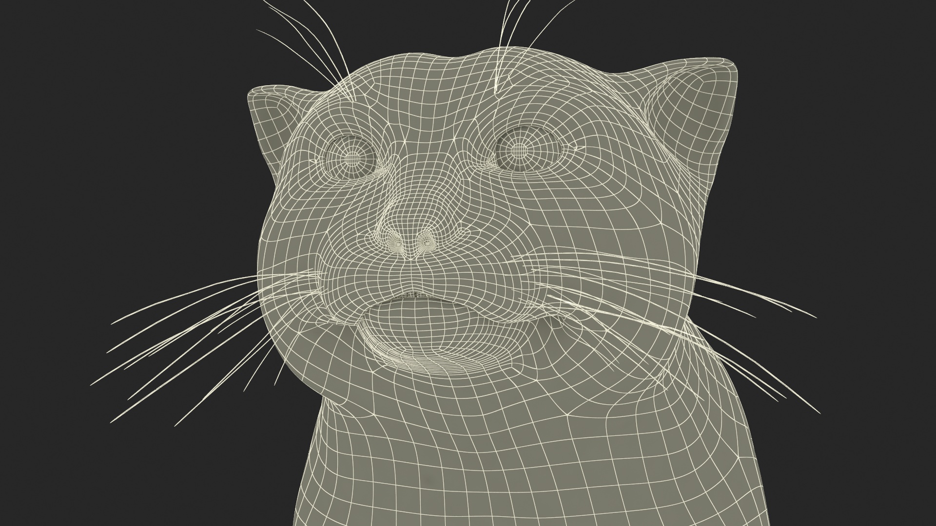 Pallas Cat Fur 3D model