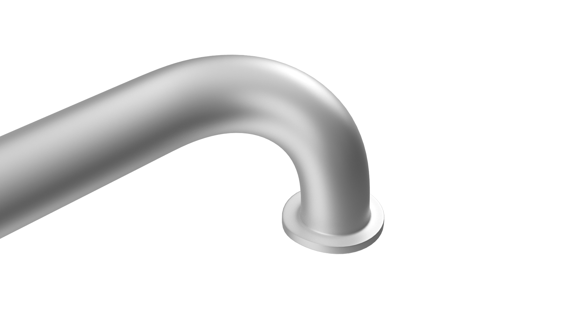 3D model Door Handle Vintage Long Metal