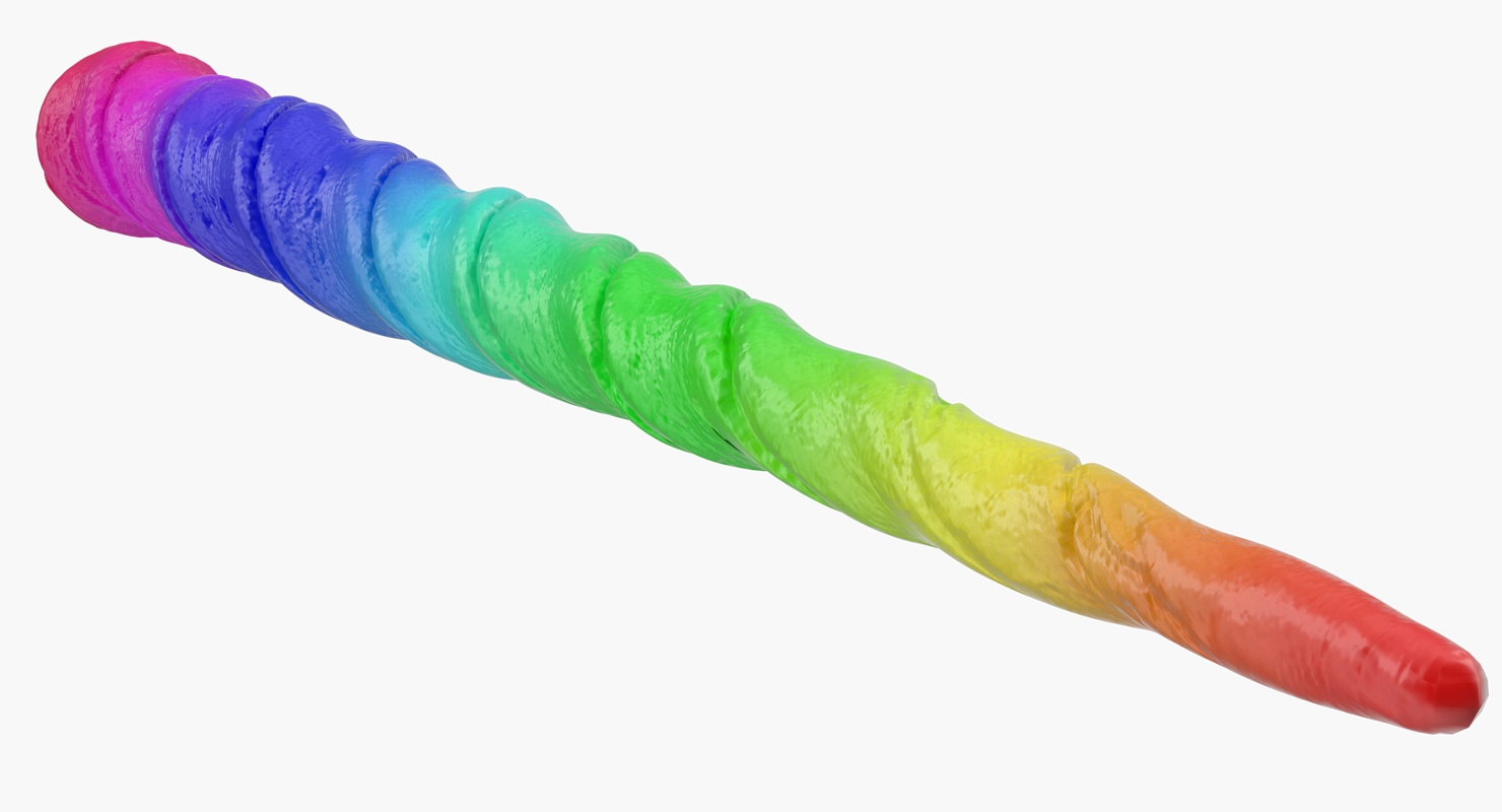 3D model Rainbow Unicorn Horn