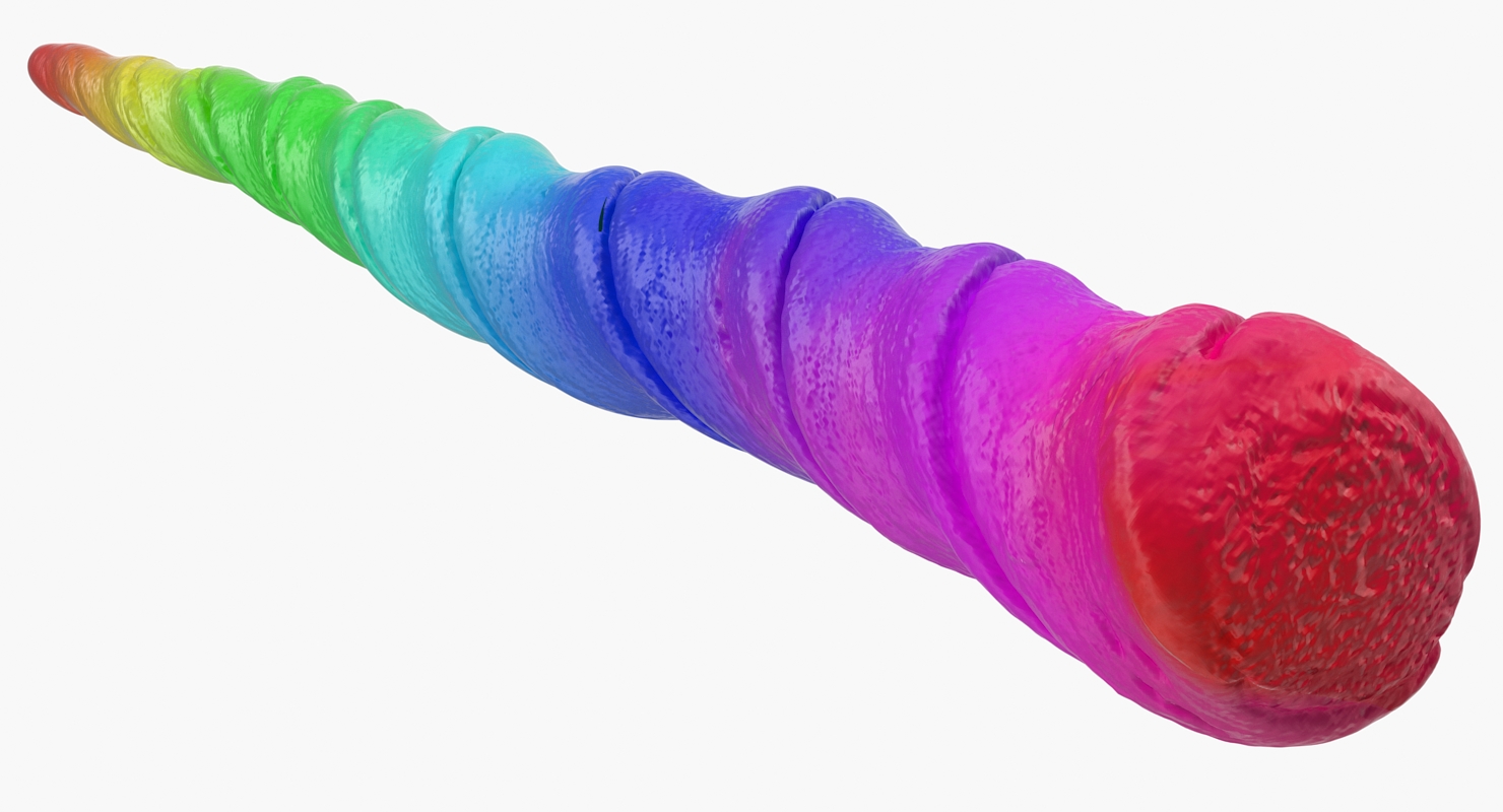3D model Rainbow Unicorn Horn