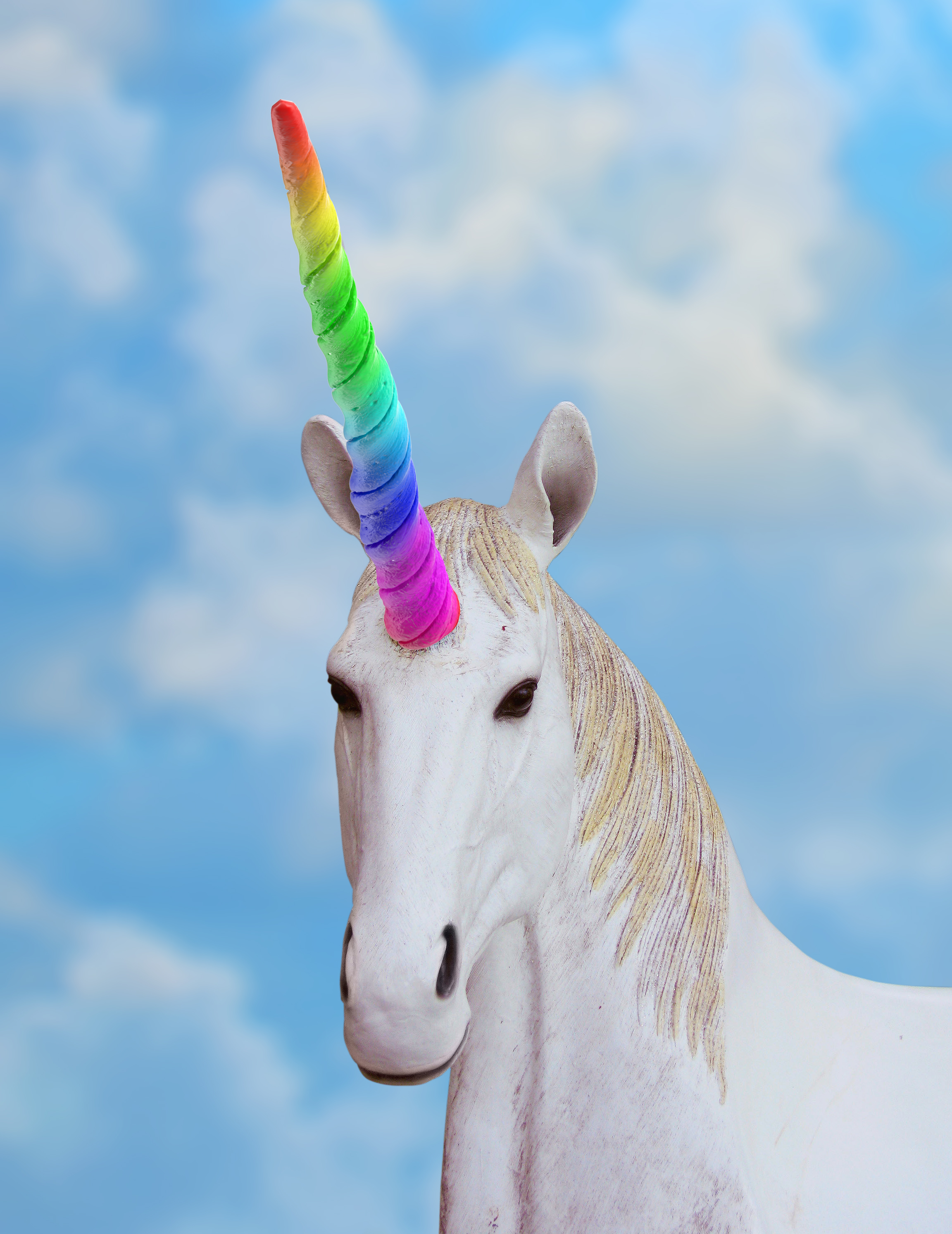 3D model Rainbow Unicorn Horn