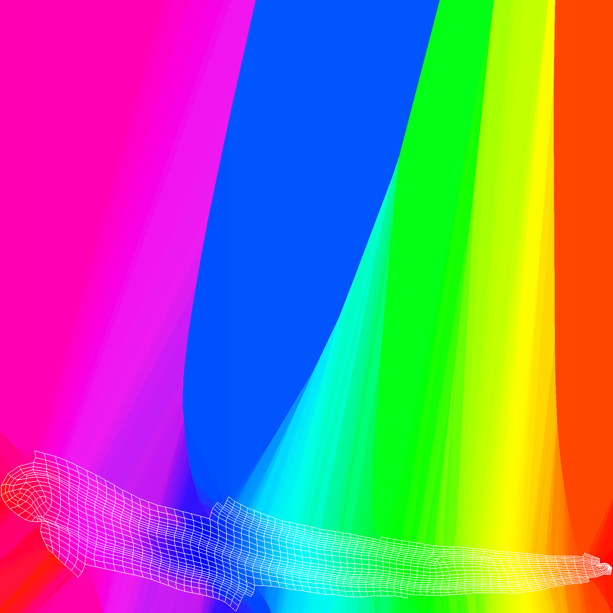 3D model Rainbow Unicorn Horn