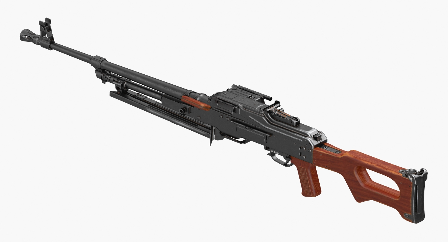 3D model Machine Gun PKM